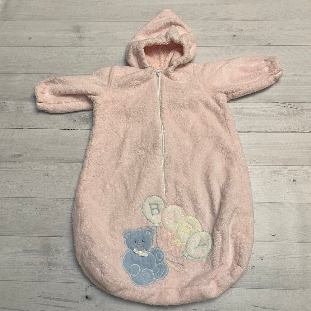 Vintage sillie phillie‎ baby terrycloth bunting infant